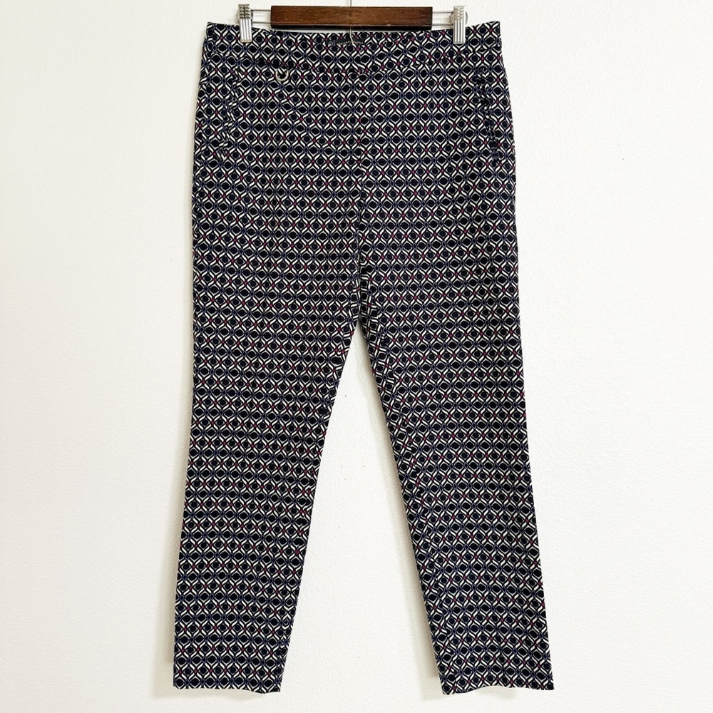 Adrianna Papell Geometric Print Ankle Pants